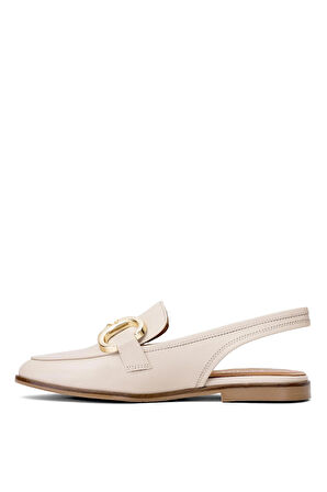 Elit Rch015-R2032 Kadın Hakiki Deri Casual Ayakkabı Bej