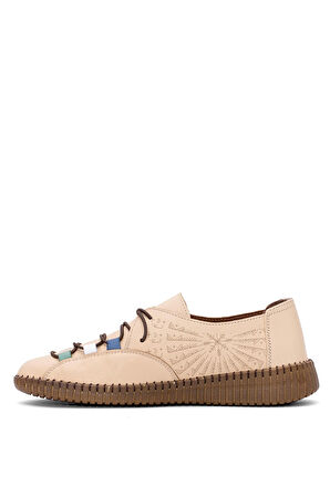 Venüs 24370001Y Kadın Hakiki Deri Casual Ayakkabı Bej