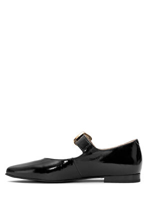 Venüs 2511501YR Kadın Hakiki Deri Tokalı Casual Ayakkabı Siyah