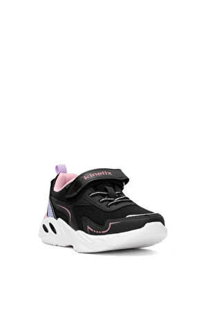 Kinetix 101945228 5P Frofe F 5FX Filet Kız Çocuk Klasik Sneaker Siyah - Pembe