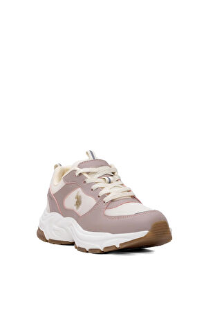 U.S. Polo Assn. 101938182 5M Sorley 5FX Kadın Klasik Sneaker Pudra