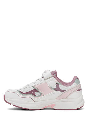 U.S. Polo Assn. 101949186 5P Supole 5FX Filet Kız Çocuk Yürüyüş Ayakkabısı Beyaz - Pudra