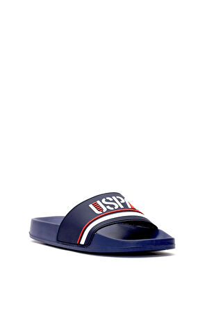 U.S. Polo Assn. 10198403 5M Band 5FX Erkek Düz Terlik Lacivert
