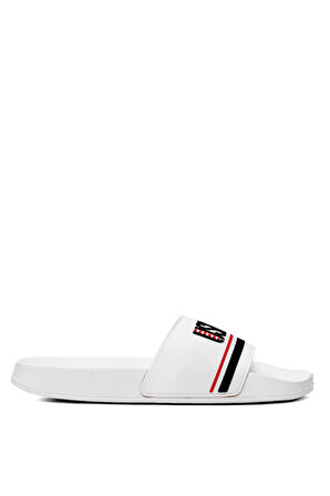 U.S. Polo Assn. 10198404 5M Band 5FX Erkek Düz Terlik Beyaz