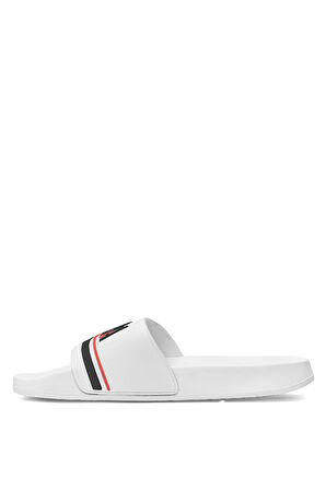 U.S. Polo Assn. 10198404 5M Band 5FX Erkek Düz Terlik Beyaz