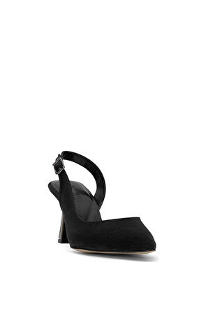 Elit PM439 K370T Kadın Klasik Topuklu Ayakkabı Siyah