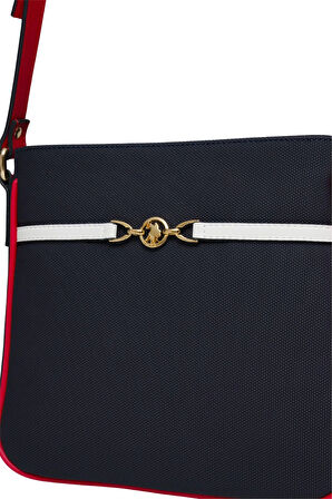 U.S. Polo Assn. US25236 Kadın Çapraz Çanta Lacivert - Kırmızı