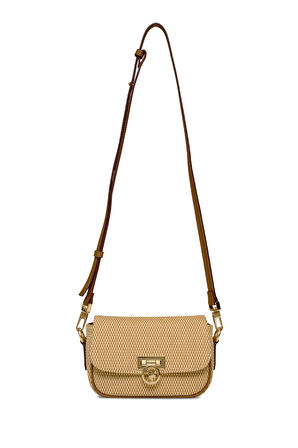 U.S. Polo Assn. US25304 Kadın Çapraz Çanta Bej