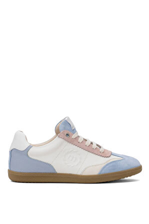 Mammamia D25YA-550 Kadın Hakiki Deri Klasik Sneaker Mavi