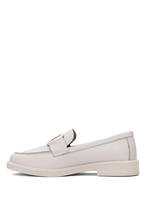 Beety 25BY04.2121-V Kadın Hakiki Deri Casual Ayakkabı Krem