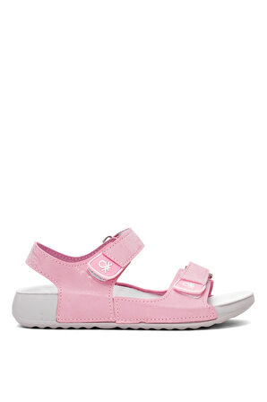 Benetton BN-1419 Filet Kız Çocuk Düz Sandalet Pembe