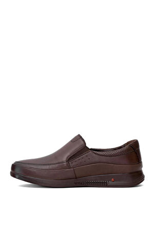 Voyager Y4297 Erkek Hakiki Deri Casual Ayakkabı Kahverengi