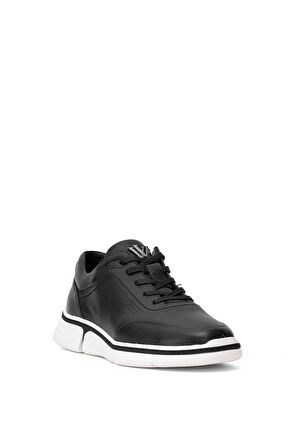 Voyager M084C Erkek Hakiki Deri Casual Ayakkabı Siyah