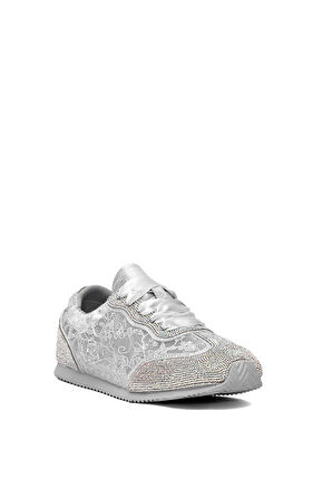 Guja 25Y487 Kadın Taşlı Casual Ayakkabı Gümüş