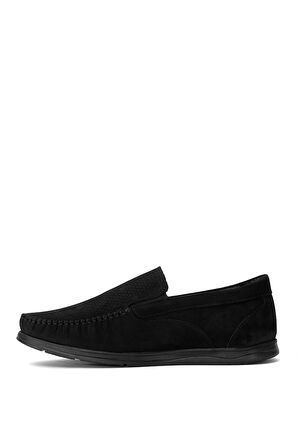 Elit 25YNbl1050N Erkek Hakiki Deri Casual Ayakkabı Siyah