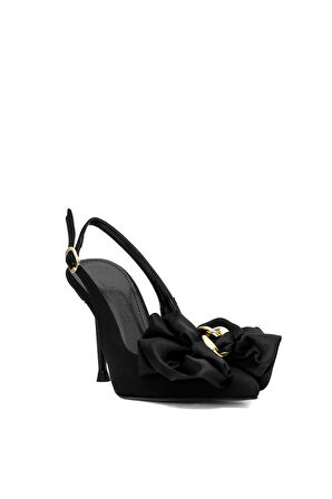 Elit PM230 K917 Kadın Klasik Topuklu Ayakkabı Siyah