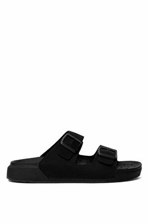 Pierre Cardin PC-7408 Erkek Düz Terlik Siyah