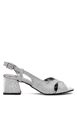 Beety 25BY25.958T Kadın Klasik Topuklu Ayakkabı Platin