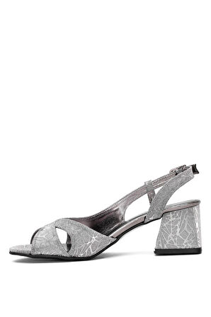 Beety 25BY25.958T Kadın Klasik Topuklu Ayakkabı Platin