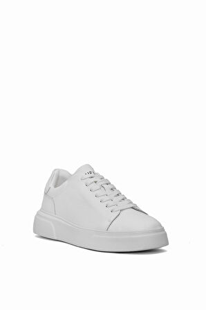 Lufian 112230280 Tommy Erkek Hakiki Deri Klasik Sneaker Beyaz