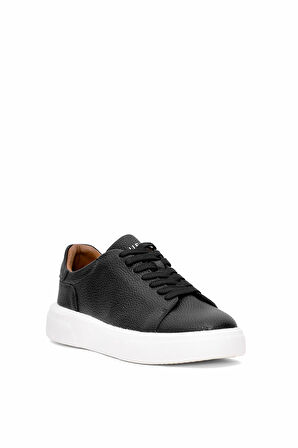 Lufian 112230280 Tommy Erkek Hakiki Deri Klasik Sneaker Siyah