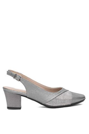 Elit MST705N Kadın Klasik Topuklu ayakkabı Platin