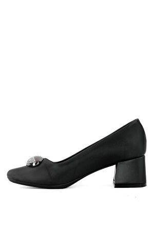 Elit MST710V Kadın Klasik Topuklu ayakkabı Siyah