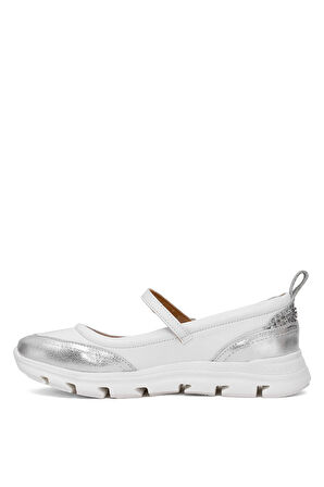 Mammamia D25YA-750 Kadın Hakiki Deri Casual Ayakkabı Beyaz