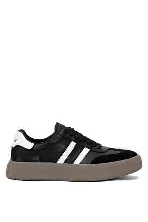 Lufian 112230261 Samuel Erkek Hakiki Deri Klasik Sneaker Siyah