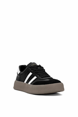 Lufian 112230261 Samuel Erkek Hakiki Deri Klasik Sneaker Siyah