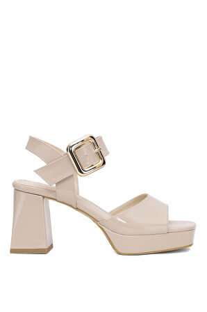 Elit PM08 K97-1 Kadın Topuklu Ayakkabı Ten