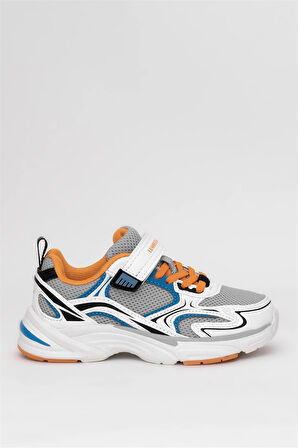 Lumberjack 101941671 5M Bulk 5FX Patik Erkek Çocuk Sneaker Beyaz - Turuncu