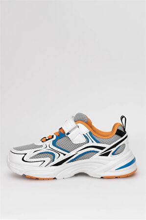 Lumberjack 101941671 5M Bulk 5FX Patik Erkek Çocuk Sneaker Beyaz - Turuncu