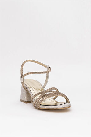 Elit MST780L Kadın Klasik Topuklu ayakkabı Altın