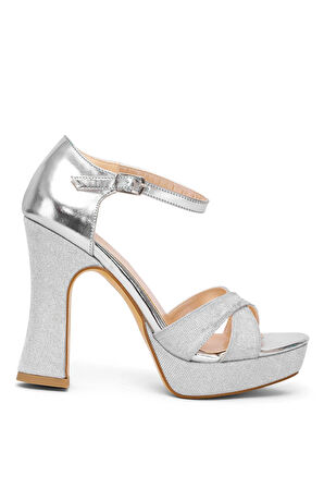 Elit JN2330T Kadın Platform Ayakkabı Gümüş