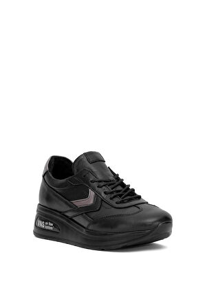 Venüs 2216653Y Kadın Hakiki Deri Airflow Casual Ayakkabı Siyah