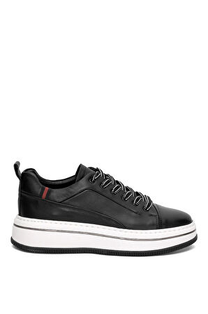 Marcomen 152-21095 Erkek Hakiki Deri Casual Ayakkabı Siyah