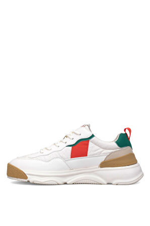Humtto 152-18215 Erkek Klasik Sneaker Beyaz