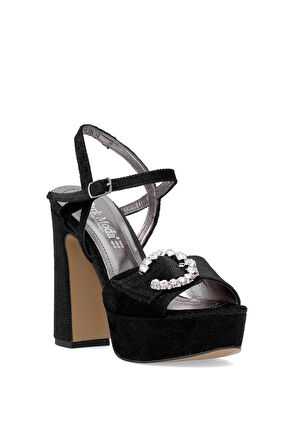 Elit PM08 K2051-1T Kadın Platform Ayakkabı Siyah