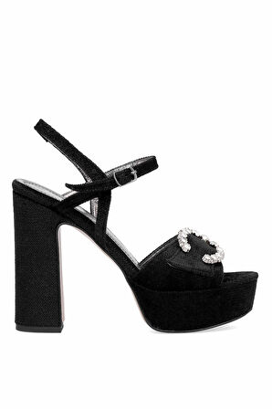 Elit PM08 K2051-1T Kadın Platform Ayakkabı Siyah