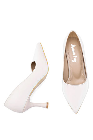 Elit MST1184V Kadın Klasik Topuklu ayakkabı Ten