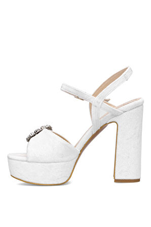 Elit PM08 K2051-1T Kadın Platform Ayakkabı Beyaz