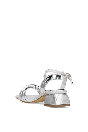 Elit ASK-P-40-25Y Patik Kız Çocuk Abiye Ayakkabı Gümüş