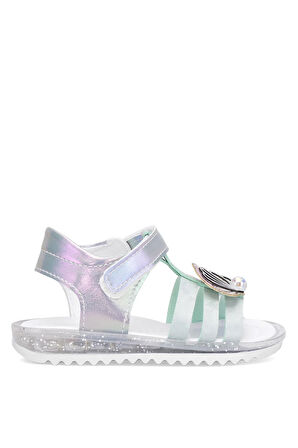 Elit ŞA-B-034-25Y Bebe Kız Çocuk Düz Sandalet Yeşil