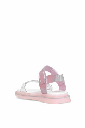 Elit ŞA-F-036-25Y Filet Kız Çocuk Düz Sandalet Pembe