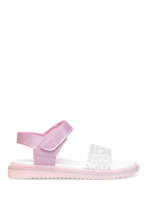 Elit ŞA-F-036-25Y Filet Kız Çocuk Düz Sandalet Pembe