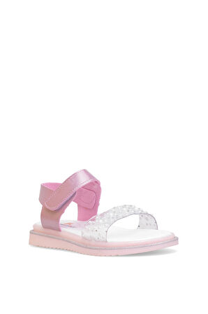 Elit ŞA-F-036-25Y Filet Kız Çocuk Düz Sandalet Pembe