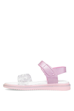 Elit ŞA-F-036-25Y Filet Kız Çocuk Düz Sandalet Pembe