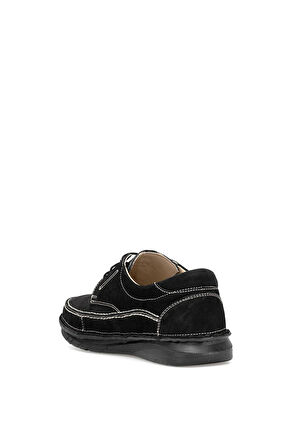 Elit ERLSN2627N Erkek Hakiki Deri Ortopedik Casual Ayakkabı Siyah