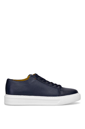 Marcomen 152-17494 Erkek Hakiki Deri Klasik Sneaker Lacivert